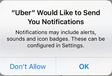 Uber Push Notification