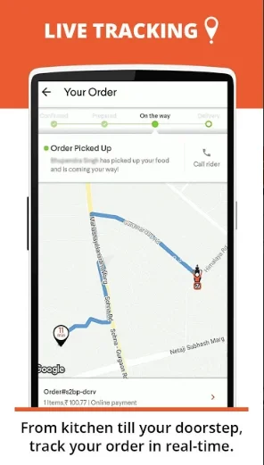 Live Tracking Push Notification