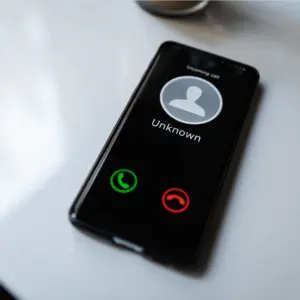 unknown caller on the phone