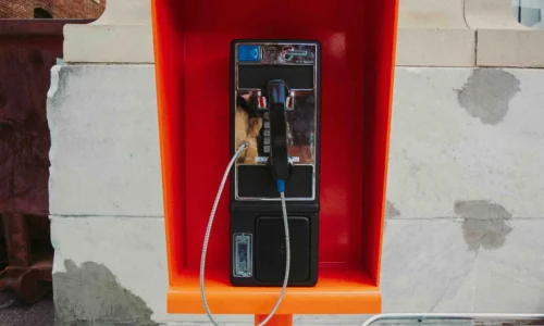 payphone on the street - dynamic phone numbers