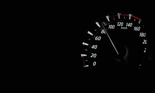 speedometer in a vehicle