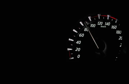 speedometer in a vehicle