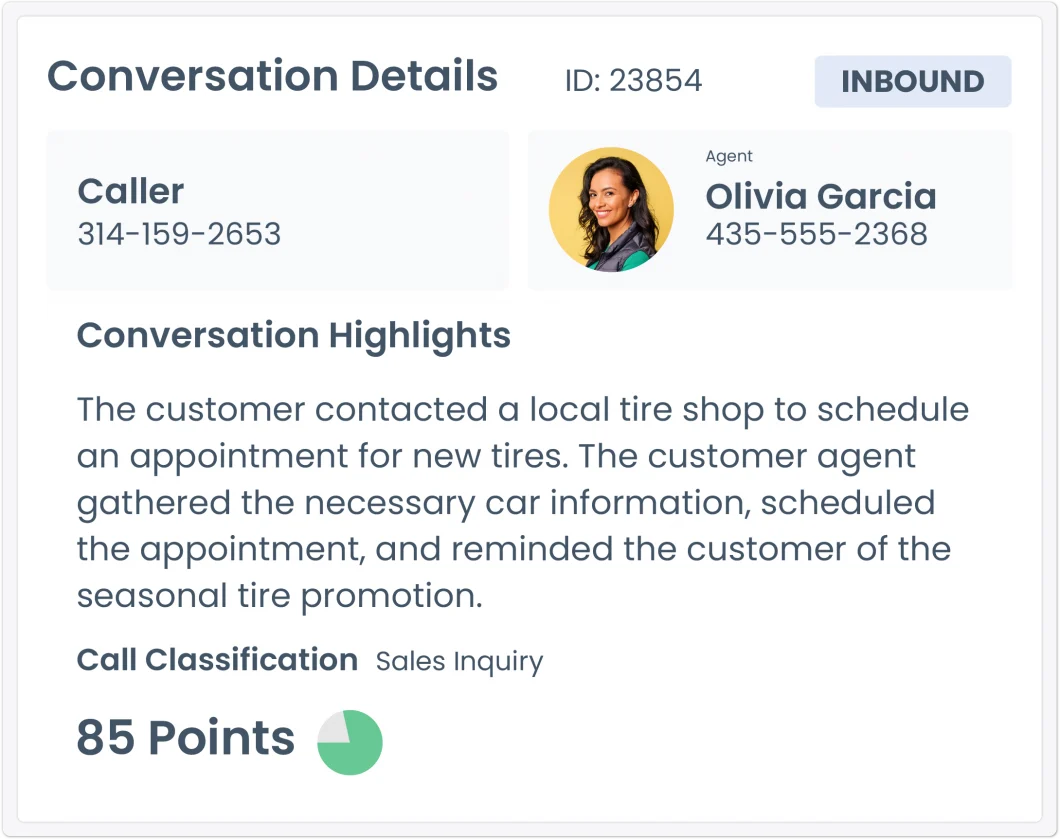 Tire-Store-Convirza-Call-Summary Tire-Store-Convirza-Call-Summary