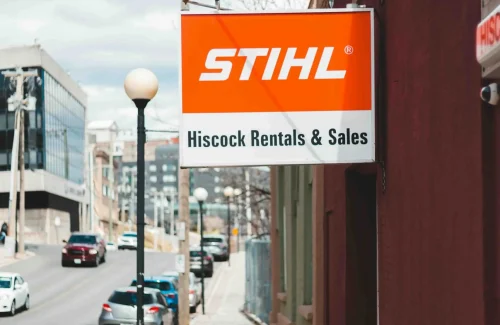 Stihl sign on the street