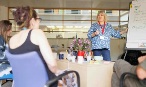 A Woman in a Meeting