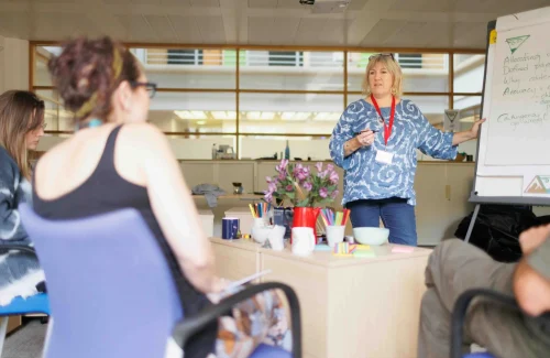 A Woman in a Meeting