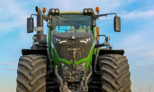 A Tractor Parked in the Field